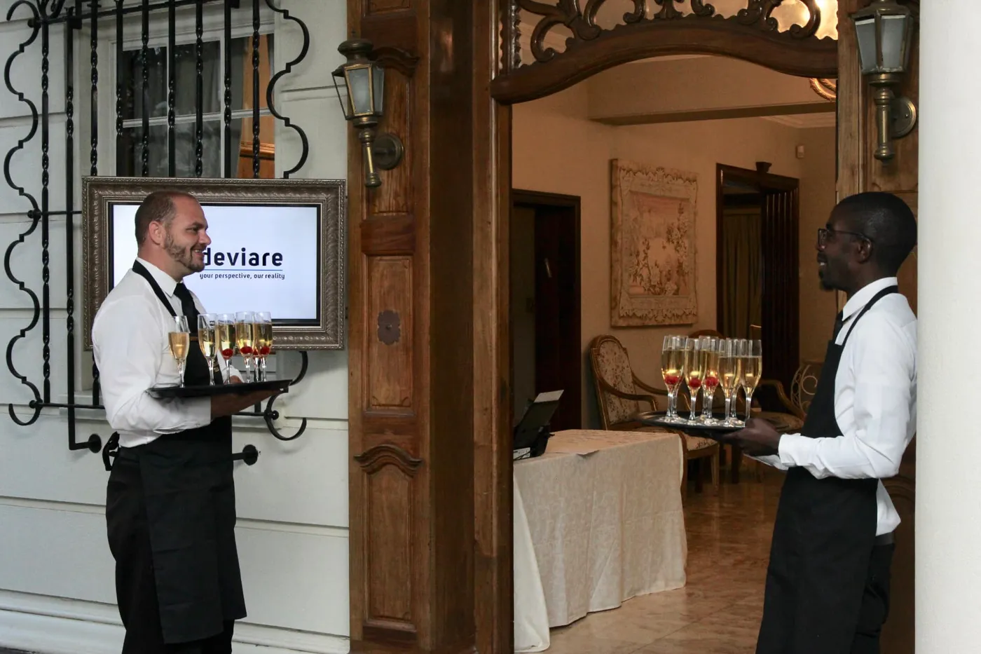 Welcome drinks at the Deviare launch