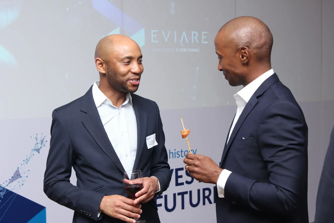 Baxolile Mabinya with a guest at the launch
