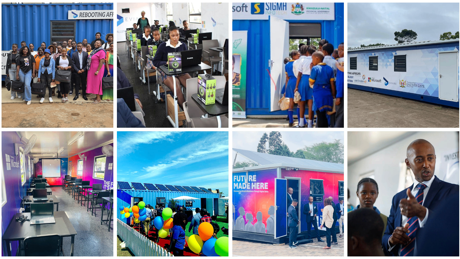 Gallery of Mobile Digital Lab deployments across South Africa