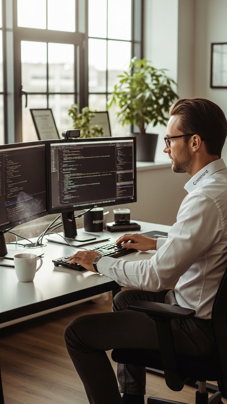 white-software-developer